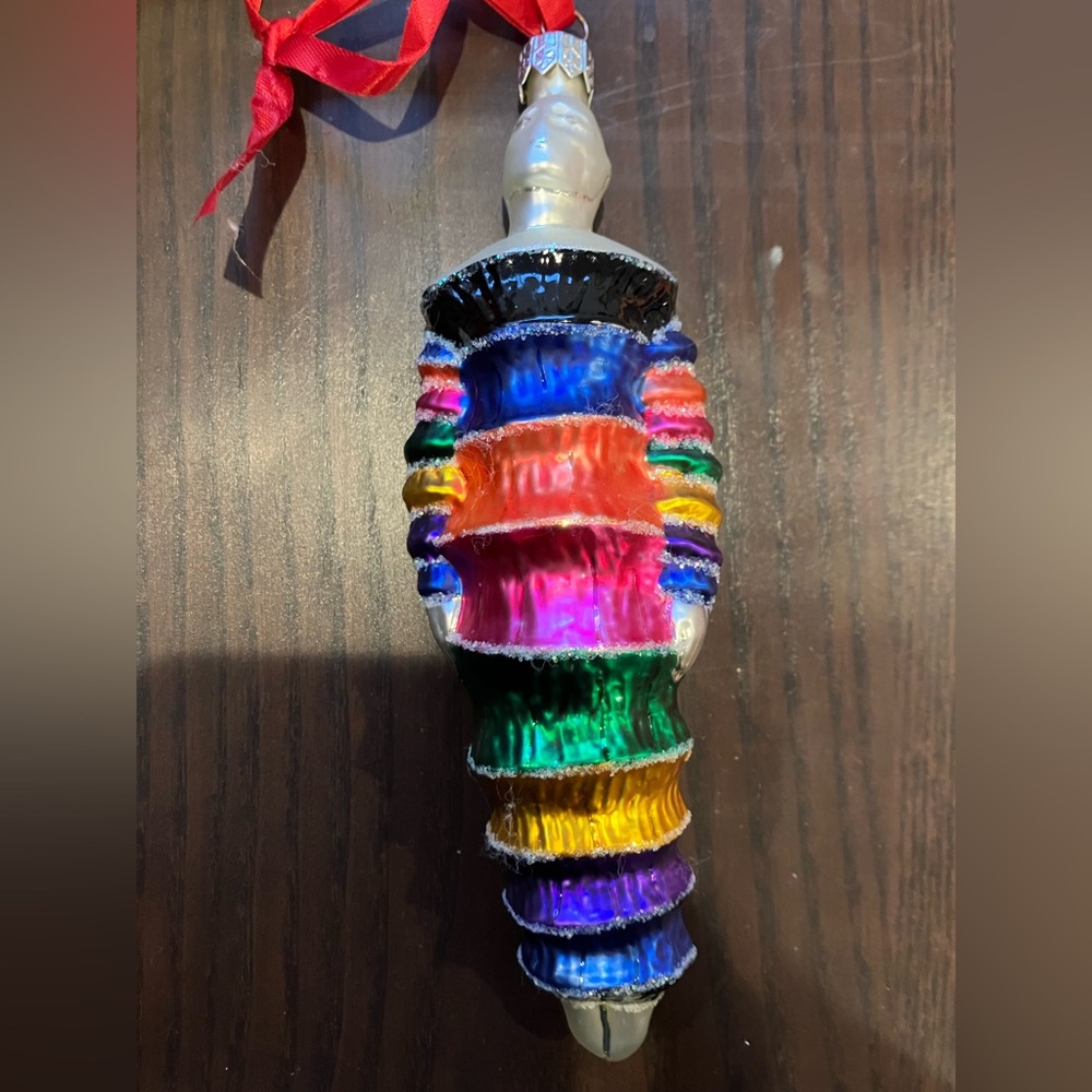 Colorful Handblown Glass Ornament